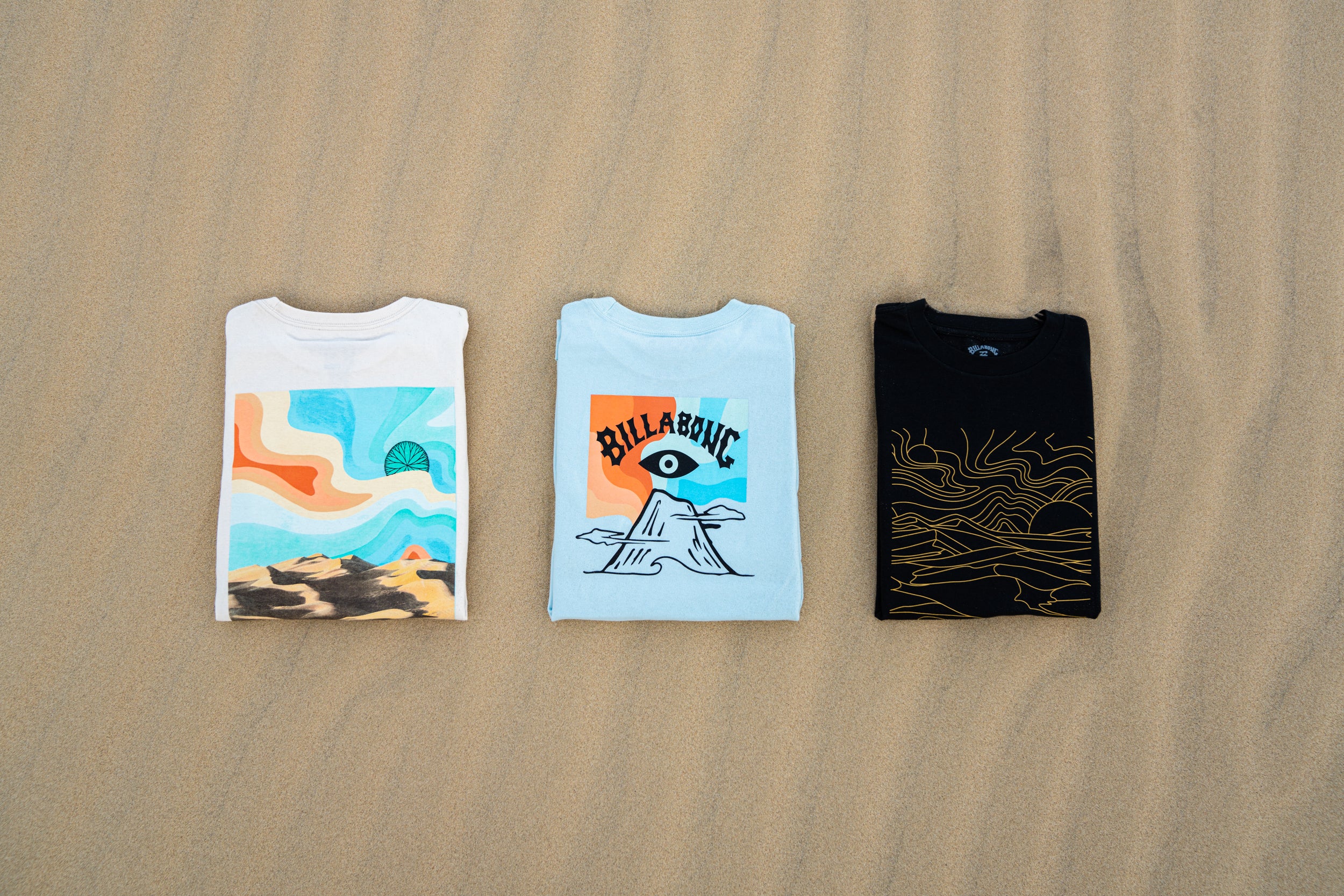 BILLABONG VOLCANO BLUE LONG SLEEVE TEE