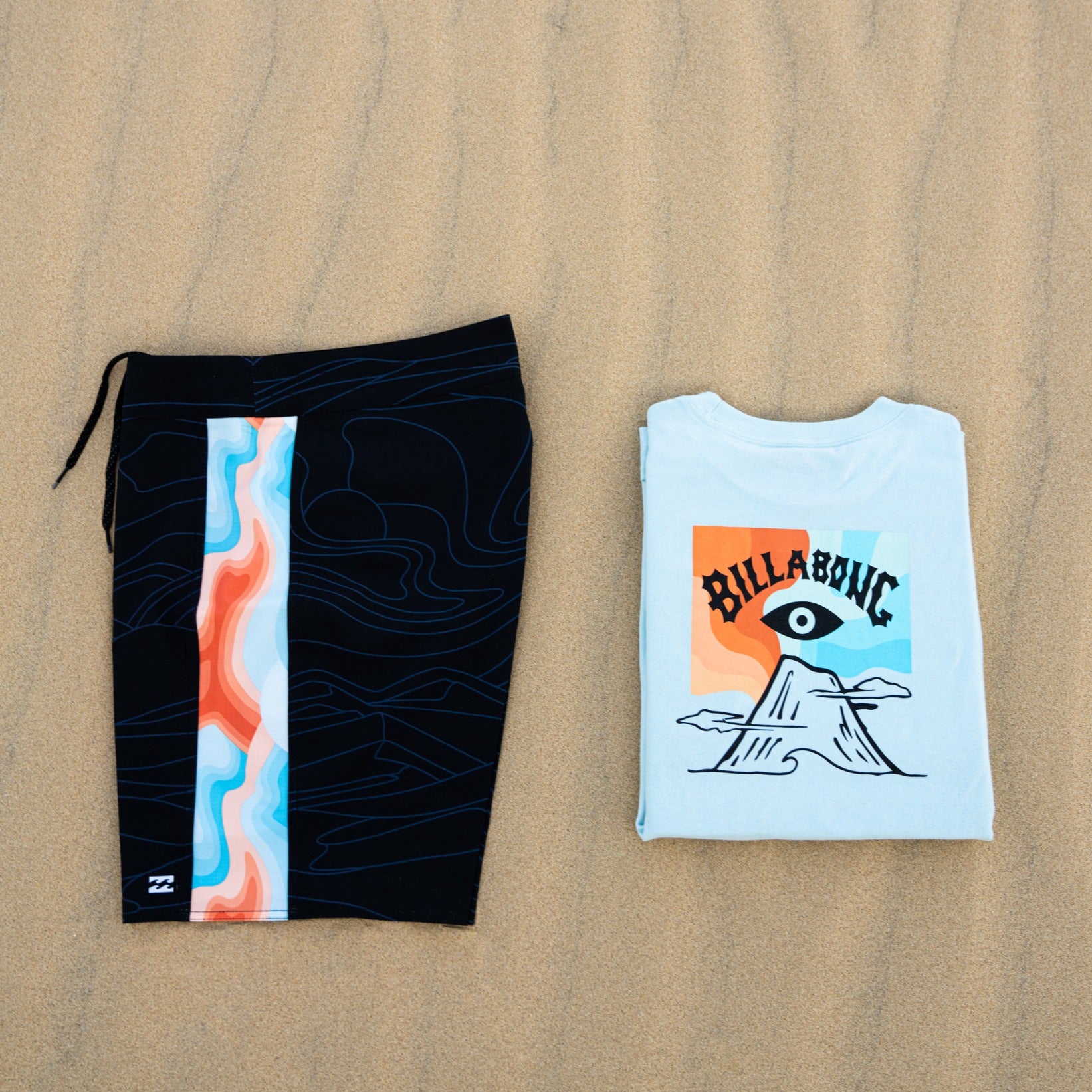 BILLABONG VOLCANO BLUE LONG SLEEVE TEE