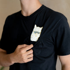 Alpaca Pocket T-Shirt - Black
