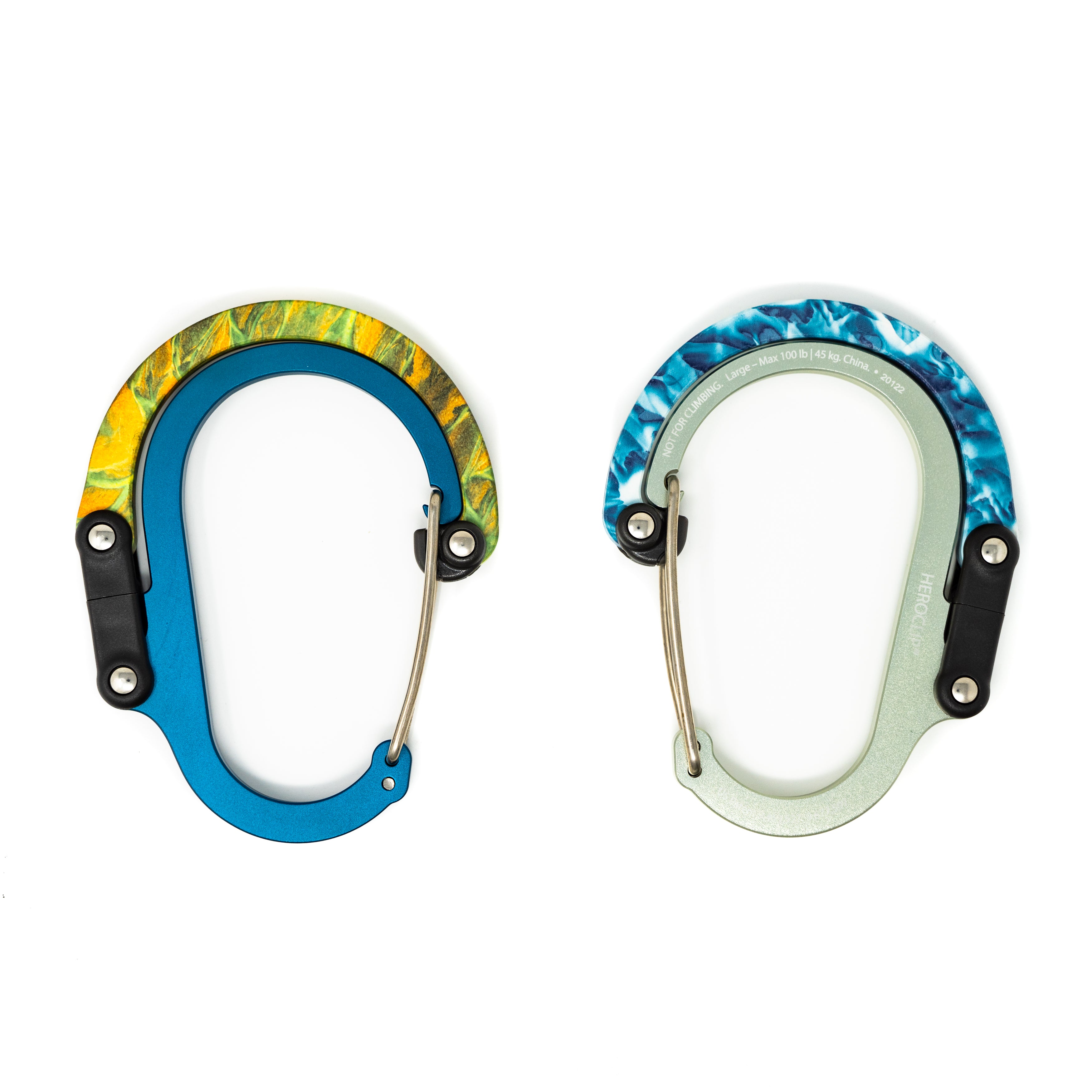 Heroclip Medium Gear Karabijnhaak - Blue Steel Heroclip Medium Gear Karabijnhaak - Blue Steel